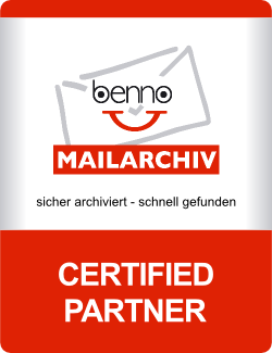 Benno MailArchiv CERTIFIED PARTNER Logo